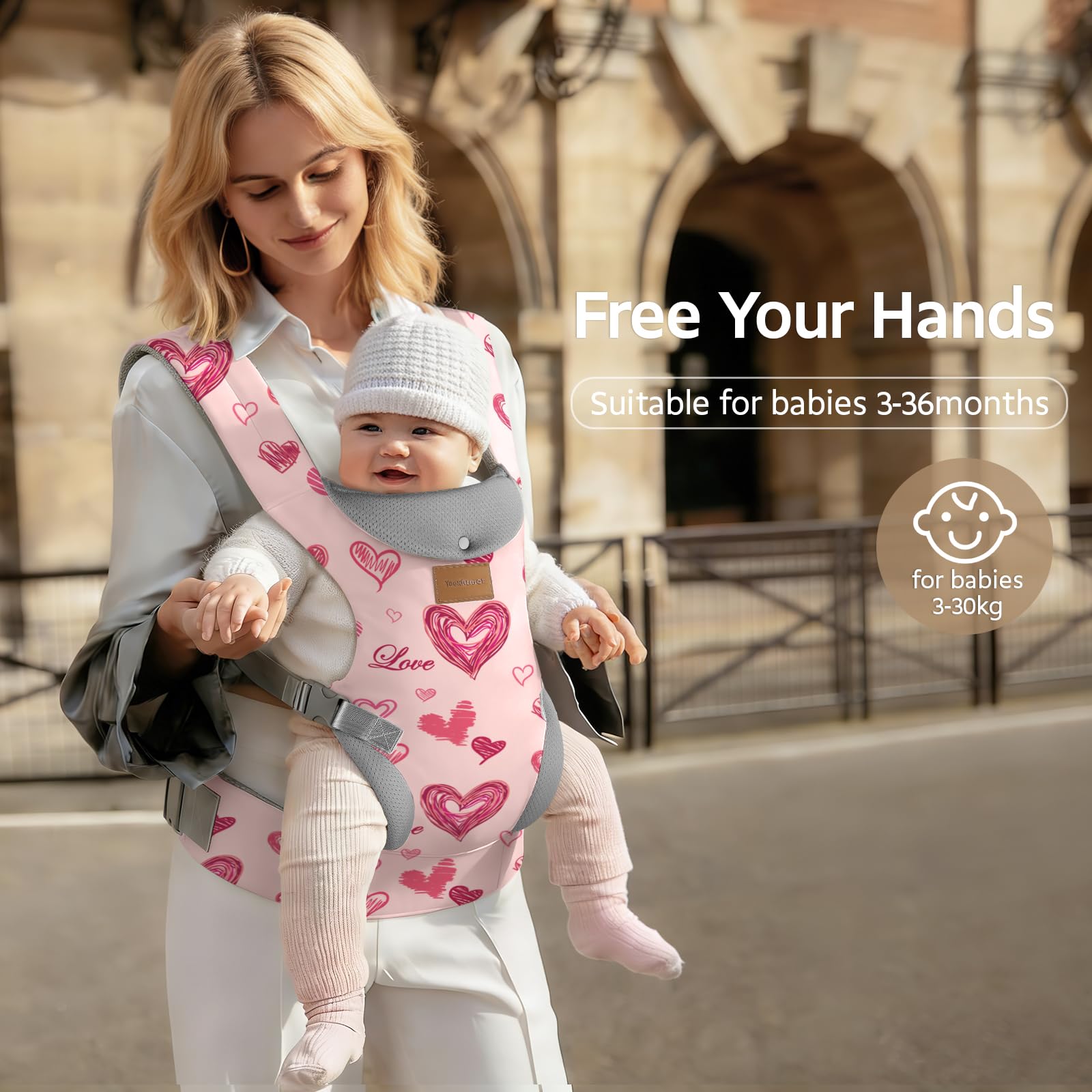 Amazon.com: YooxArmor Baby Carrier, Ergonomic Adjustable Toddler